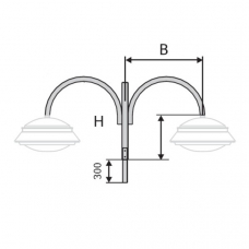 К16-1,0-0,9-1-5 кронштейн двухрожковый