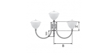К13-0,7-1,5-1-1 кронштейн трехрожковый